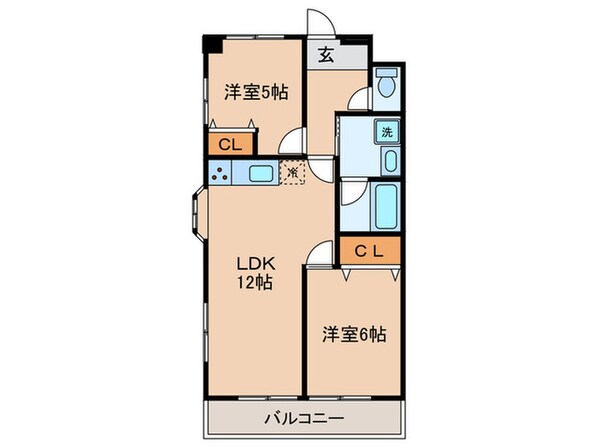 ハピネス飯田１号館の物件間取画像